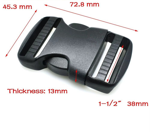 Fibbia sgancio plastica - fibbia,