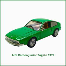 Modellino Solido scala 1/43 Alfa Romeo Junior Zagato 1.6 verde die cast statico