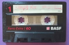 MC Musicassetta Basf Ferro Extra I 60 vintage audio tape compact cassette Usata