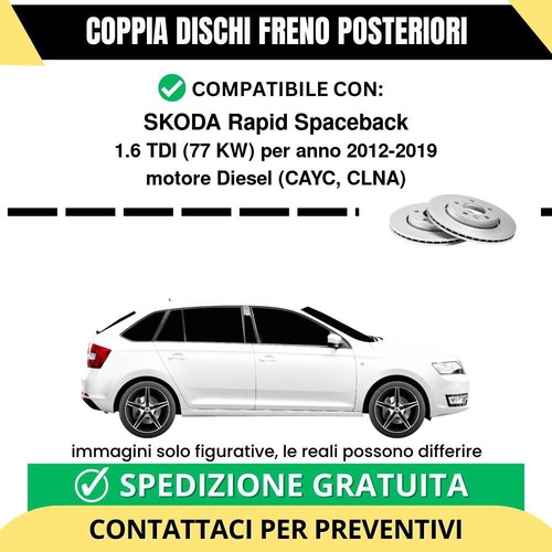 Coppia dischi freno posteriori - dischi,