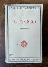 Libro IL FUOCO Gabriele D'Annunzio 1942 Il Vittoriale Italy Leggere Descrizione 