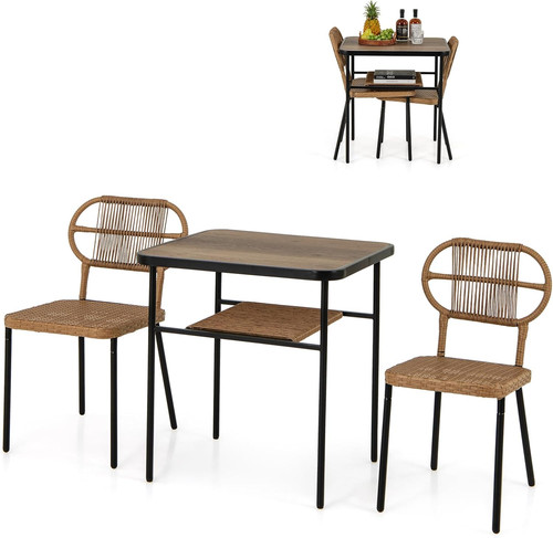 Set tavolo pranzo con 2 - tavolo,