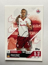 Autografo STRAHINJA PAVLOVIC-RB Salisburgo-TOPPS Match Attax Trading Card-firmato
