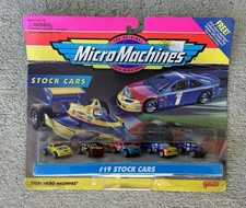 Micro Machines 1995 Set #19 - Stock Cars sigillato in fabbrica scheda danneggiata