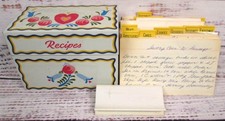 Vintage Mid Century Tin Recipe