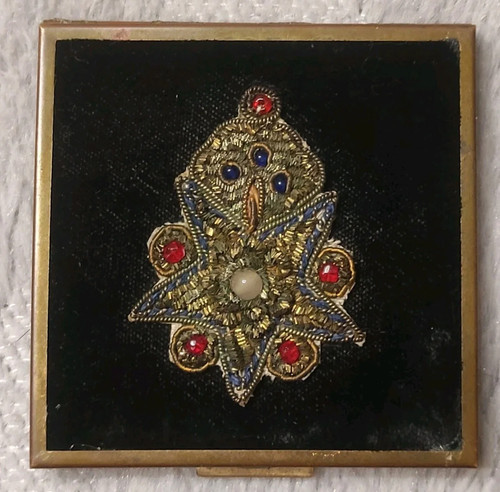Antico porta cipria ottone - antico,