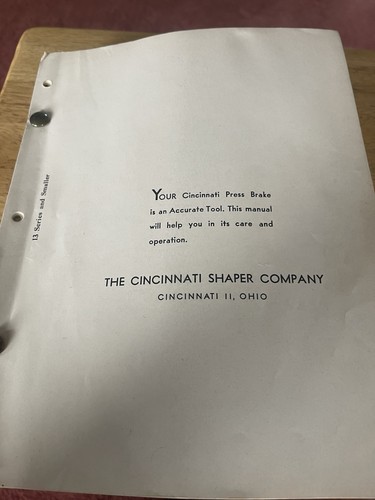 Cincinnati press brake - cincinnati,