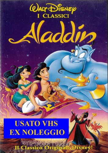 Aladdin vhs ex noleggio - vhs,
