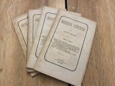 Lotto 4 Fascicoli Volume II-III Archivio Giuridico Di Pietro Ellero 1869 Libri