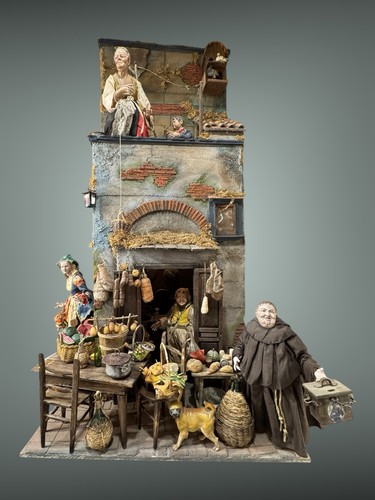 Casa scena osteria - , presepe