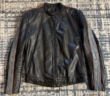 Giacca moto pelle imbottita