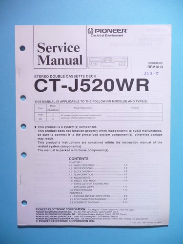 Service manual per pioneer - service,