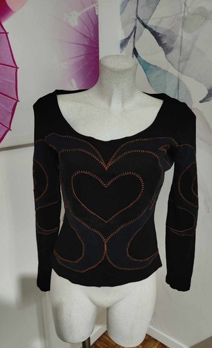 Moschino jeans maglia nera - jeans, con