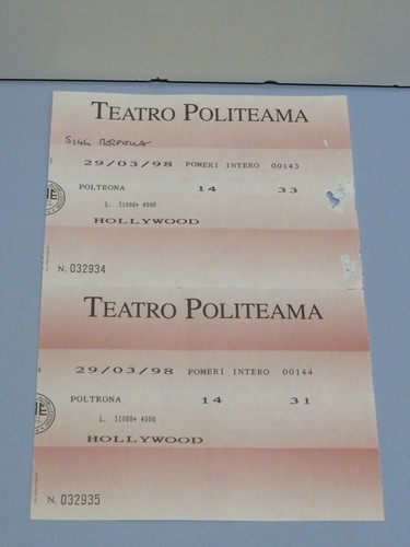 Vecchio biglietto ingresso - biglietto,
