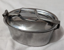 CONTENITORE INOX CON COPERCHIO E CHIUSURA 12,5x9x5,5 cm