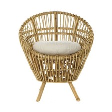 Poltrona etnica vintage rattan