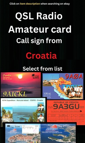 Qsl amateur radio card - qsl,