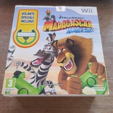 MADAGASCAR KARTZ BOX CON VOLANTE COMPLETO NINTENDO WII E WII U VERS ITA