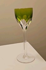BACCARAT FRANCE Cristallo Genova Verde Scuro Vetro Cordiale 5 1/8''
