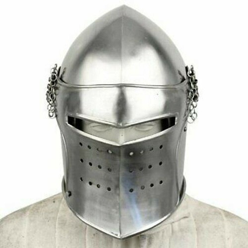 Elmetto medievale barbuta - elmetto,