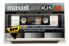 MAXELL XLI-S 46 audiocassetta nastro vuoto sigillato Made in Japan tipo I ver 3