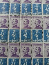 foglio completo francobolli