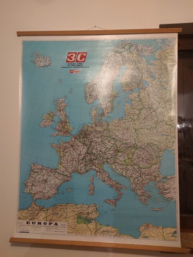 Carta geografica vintage