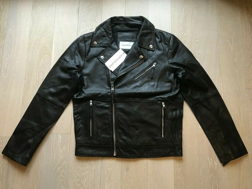 Giacca vera pelle uomo - pelle, nera