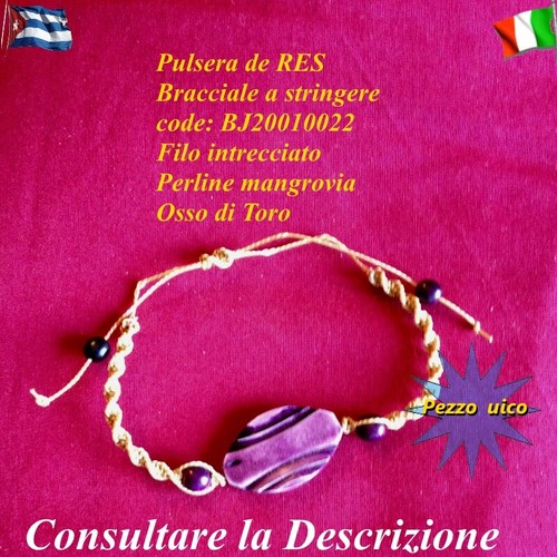 Bracciale perle mangrovia osso - bracciale,