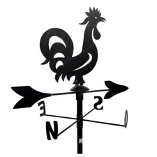 Gallo galletto segnavento in ferro banderuola cardinali grande 70 x 70 tetto