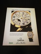 1991 OMEGA LOUIS BRANDT ORO SERIE LIMITATA WATCH  PUBBLICITA VINTAGE AD