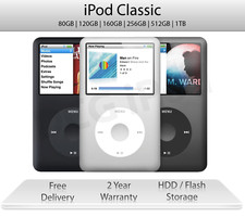 iPod Classic | 120 160 256 512 GB 1 TB | grigio/argento/nero | 2 anni di garanzia