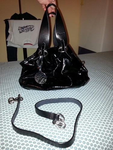 Borsa tosca blu nera - borsa,