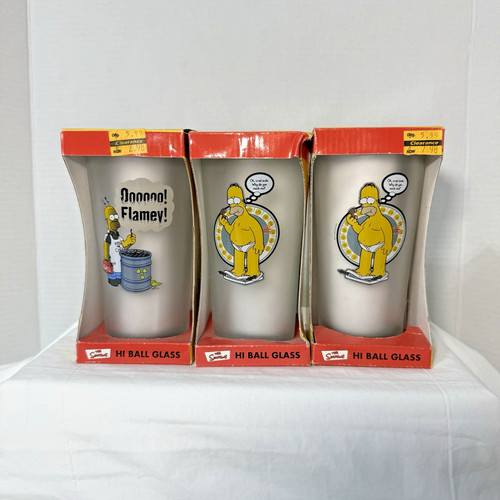 The simpsons ball glass lot - hi,