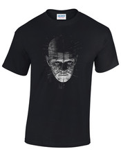 T-shirt nera stampata Pinhead