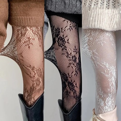 Collant donna pizzo rete