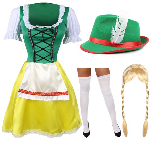 Costume verde birra - birra, bavarese