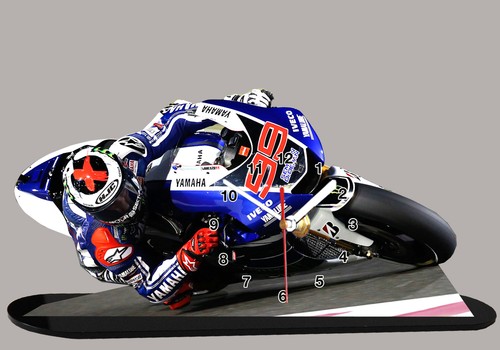 Horloge miniature moto gp - horloge,