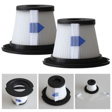 Nuovissimi Filtri Aspirapolvere Ricambio Plastica Bianco + Nero 2 Pezzi