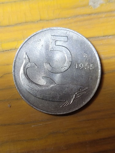 5lire 1955 rara - rara, moneta