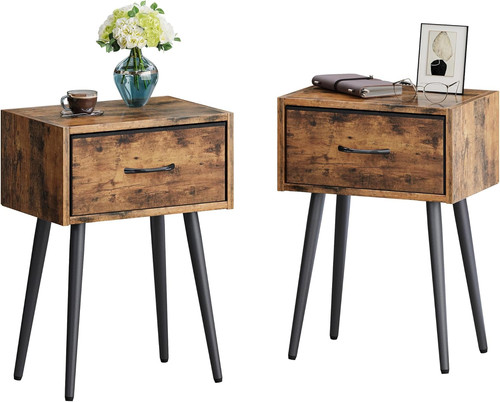 Set comodini rustici - comodini,