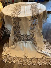 Antica tovaglia pizzo ago