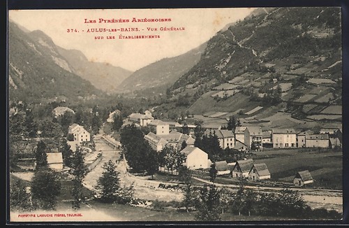Cpa aulus les bains vue - aulus-les-bains,,