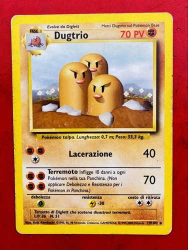 Lotto carte pokemon dugtrio - pokemon,