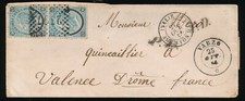 1864 STORIA POSTALE COPPIA