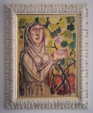 GIUSEPPE MIGNECO | Splendido acquerello su carta intelata (47x34cm) | In cornice