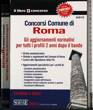 CONCORSI COMUNE DI ROMA. TEORIA E QUIZ. AA.VV. SIMONE.