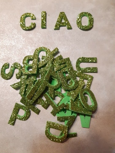 Lettere alfabeto gomma - gomma, crepla