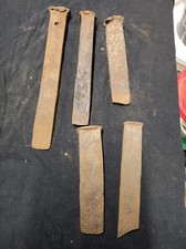 5 VECCHI CUNEI  ZEPPE IN ACCIAIO 