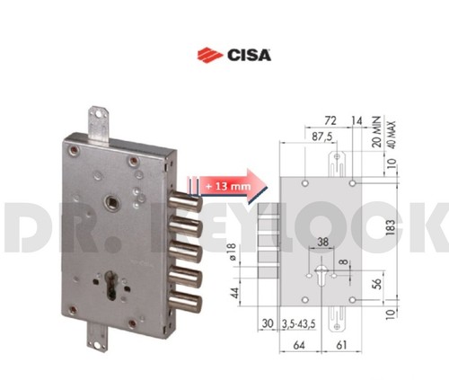 Serratura sicurezza cisa - sicurezza, per